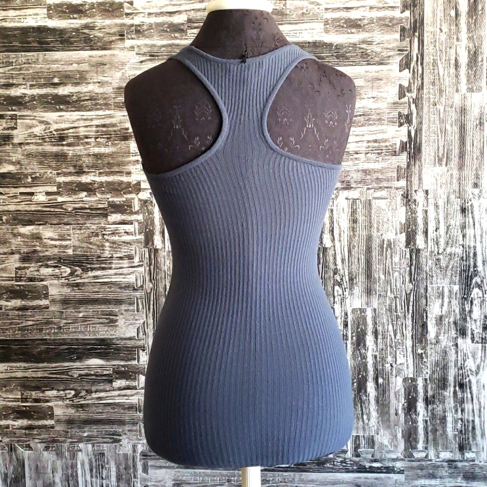 BeBe Ribbed Racerback ribbed Tank XS - Picture 5 of 10